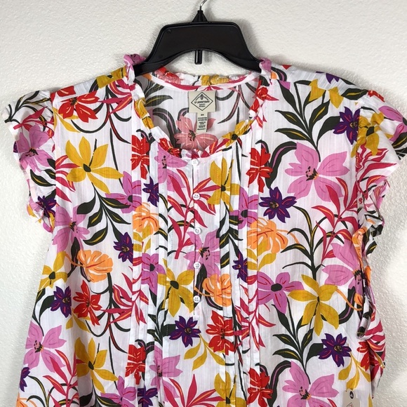 2/$30 NWT St. John’s Bay Blouse Women’s Size 2X Floral Print - Picture 3 of 12